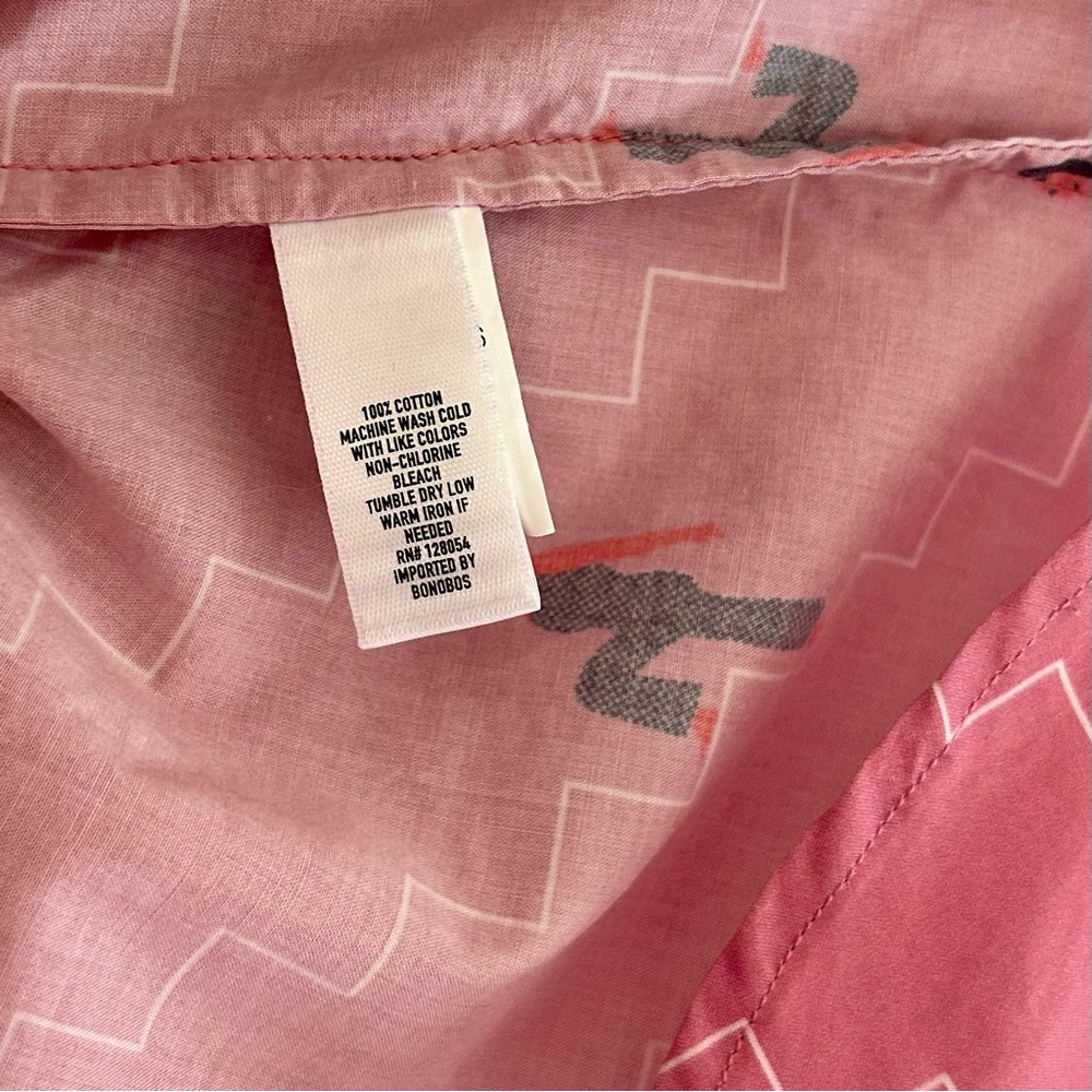 Bonobos Pink Patterned Blouse - image 7